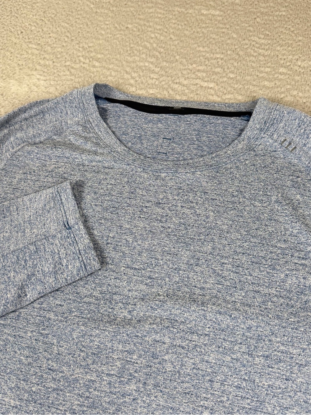 Lululemon Drysense Shirt Mens Large Blue Long Sleeve Athletic Training Workout